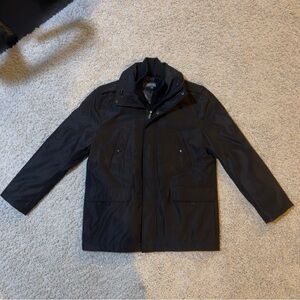 Kenneth Cole Men's Black Raincoat